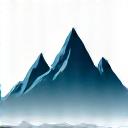 A simple mountain peak icon.